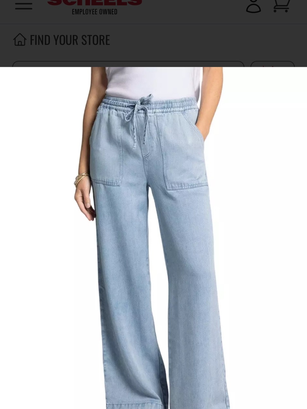 Thread & Supply Chambray blue Denim Pants - Picture 1 of 9